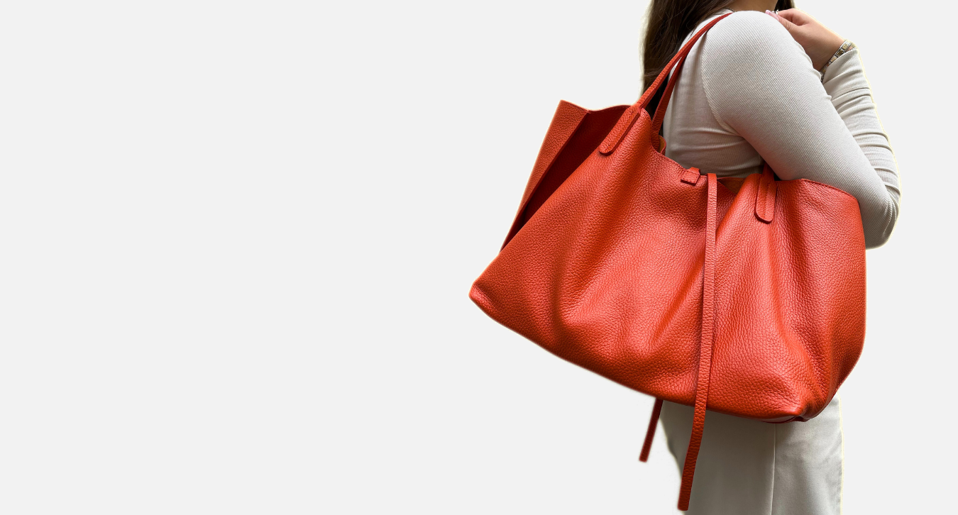 Large florence leather shoulder bag best sale
